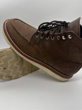 Vibram Thursday Everyday Brown Genuine Leather Boots Size Mens 9.5